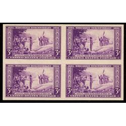 #754 Wisconsin, Imperforate Block of Four