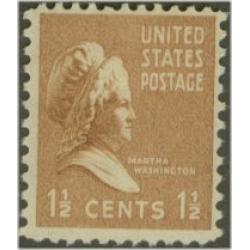 #805 1½¢ Martha Washington