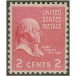 #806 2¢ John Adams