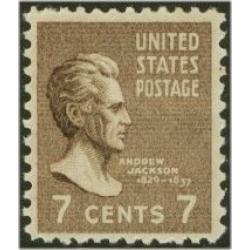 #812 7¢ Andrew Jackson