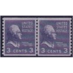 #842 Thomas Jefferson, Line Pair