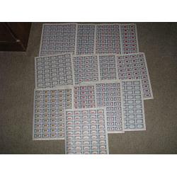 #909-21 Set of 13 Sheets, Overrun Countries