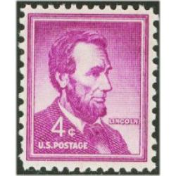 #1036a Abraham Lincoln, Dry Printing