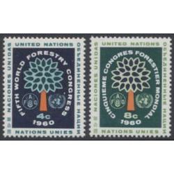 #1156 United Nations World Forestry Congress, #81-82 Joint Issue