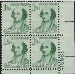 #1279 Gallatin, Plate Block