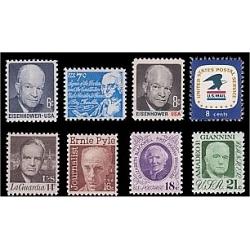 #1393-94 & 1396-1400 Regular Issues, Set of Eight, Mint and Never Hinged