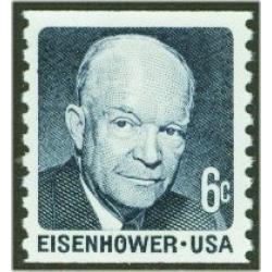 #1401 6¢ Eisenhower, Coil Shiny Gum