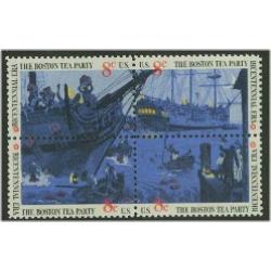 #1483a Boston Tea Party (Bicentennial), Block of Four