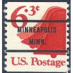 #1518a Liberty Bell Bureau Precancel, Minneapolis