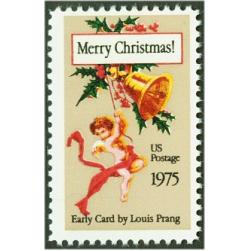 #1580 Early Christmas Card, Perforated 11.2