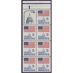 #1623a Flag, Booklet Pane of Eight