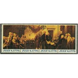 #1691-94 Declaration of Independence (Bicentennial), Four Single