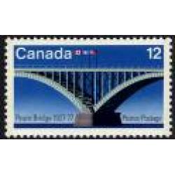 #1721 Canada #737 Joint Issue Peace Bridge
