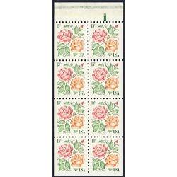 #1737a Roses, Pane of 8