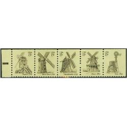 #1742b Windmills, Strip of Five