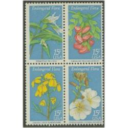 #1786a Flowers, Block of Four