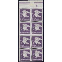 #1819a \"B\" and Eagle, Booklet Pane of 8