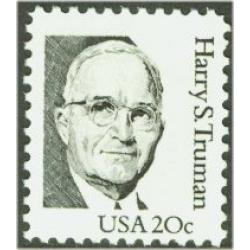 #1862 Harry Truman, Line Perforated 10.9, Small Block Tagging, Dull Gum