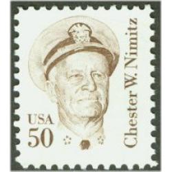 #1869e Chester Nimitz, Perforated 11.2, Mottled Tagging