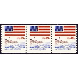 #1891 Sea to Sea, PNC Plate Number Coil Strip of 3, #5