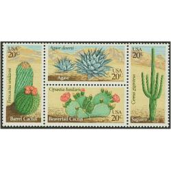 #1945a Desert Plants, Block of Four
