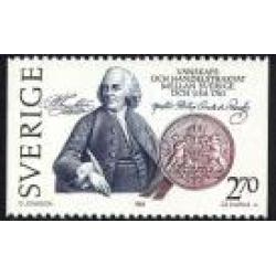 #2036 Sweden #1453 Joint Issue, Franklin
