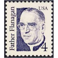 #2171 Father Flanagan, Boy's Town, Large Block Tagging, Blue Violet