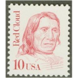 #2175 Red Cloud Sioux Leader, Lake, Large Block Tag, Dull Gum