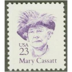 #2181 Mary Cassatt, Painter, Large Block Tagging, Dull Gum