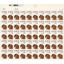 #2202 Love Puppy, Sheet of 50 Stamps