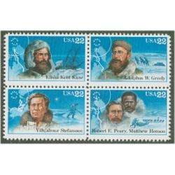 #2223a Arctic Explorers, Block of Four