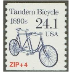 #2266 24.1¢ Tandem Bicycle Precanceled Zip + 4 in Red