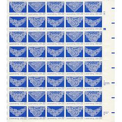 #2351-54 Lace Making, Sheet of 40 Stamps