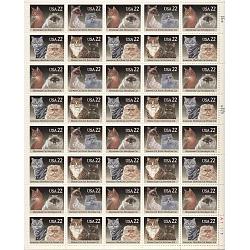 #2372-75 Cats, Sheet of 40 Stamps