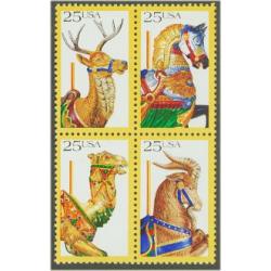#2390-93 Carousel Animals, Four Singles