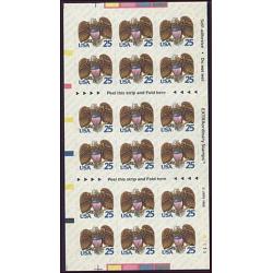 #2431a Eagle & Shield, Booklet Pane of 18