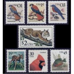 #2476-82 Flora and Fauna, Set of Seven