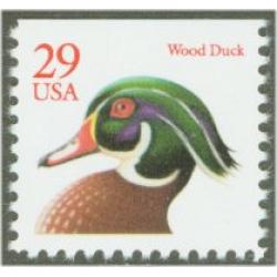 #2485 Wood Duck, Booklet Single Red 29¢