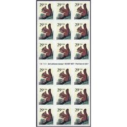 #2489a Squirrel, Pane of 18