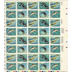 #2508-11 Creatures of the Sea, Sheet of 40 Stamps