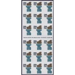 #2531Ae Liberty, ATM Pane of 18 Revised Back