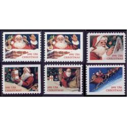 #2580-85 Santa Claus, Six Booklet Singles