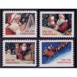 #2582-85 Santa Claus Christmas, Set of Four Booklet Singles