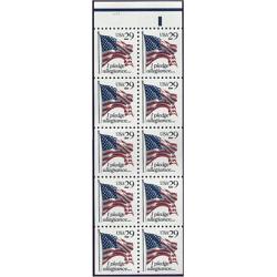 #2593a Pledge, Booklet Pane Ten