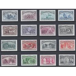 #2624-29 Columbian Exhibition Souvenir Sheets, Set of 16 Singles