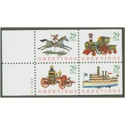 #2715-18 Christmas Toys, Four Booklet Singles