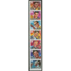 #2730a Rock'n Roll Rhythm & Blues, Vertical Strip of Seven