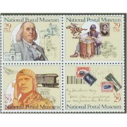 #2779-82 Postal Museum, Four Singles