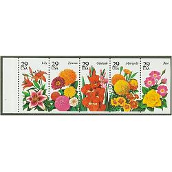 #2829-33 Garden Flowers, Five Singles