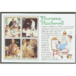 #2840 Rockwell Souvenir Sheet